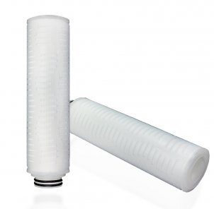 Membranfilterkerze / Sterilfilterkerze, L&auml;nge 10 Zoll, Anschluss 222 Adapter, Dichtung EPDM